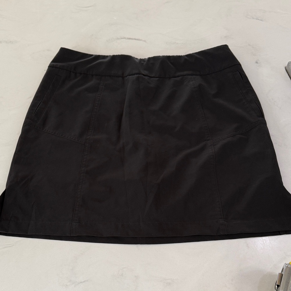 Classic Black Women's Skirt chicos zenergy golf skort with shorts underneath